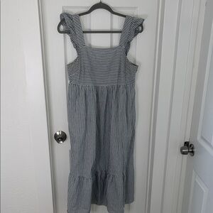 Universal Thread Navy and White Striped Dress